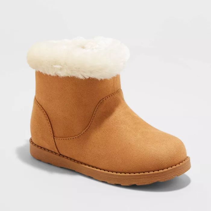 Toddler Girls' Alani Faux Fur Shearling Boots - Cat & Jack™ | Target