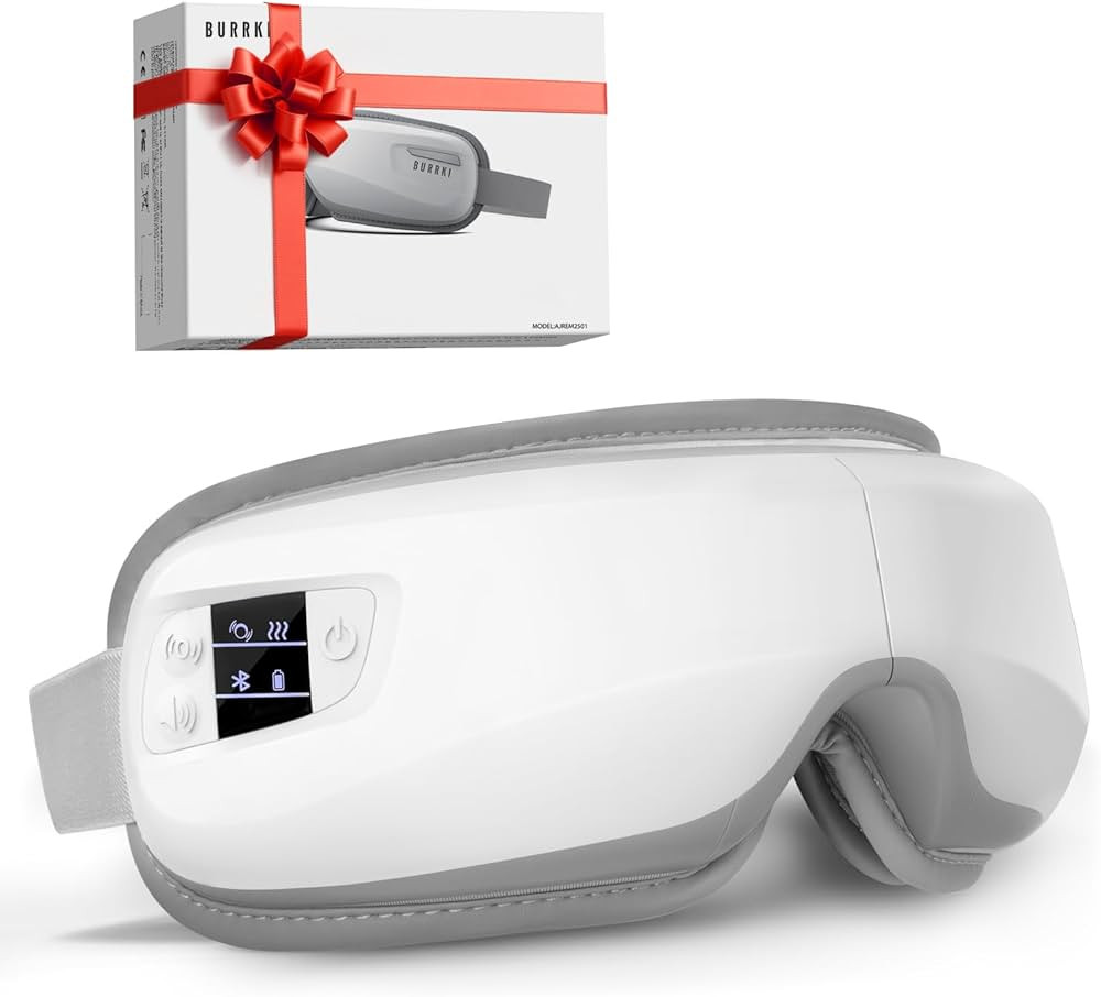 Eye Massager with Heat & Bluetooth Music, Birthday Gifts for Dad Mom Men Women, Heated Eye Mask f... | Amazon (US)