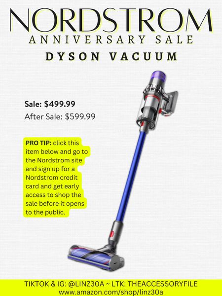 Nordstrom Anniversary Sale - Dyson Vacuum! 

For the home, home cleaning products, small home appliances, NAS, home organization 

#LTKsalealert #LTKxNSale #LTKhome