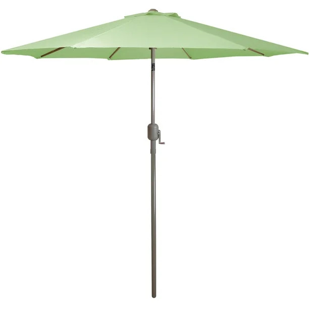 9ft Outdoor Patio Market Umbrella with Hand Crank and Tilt, Sage Green - Walmart.com | Walmart (US)