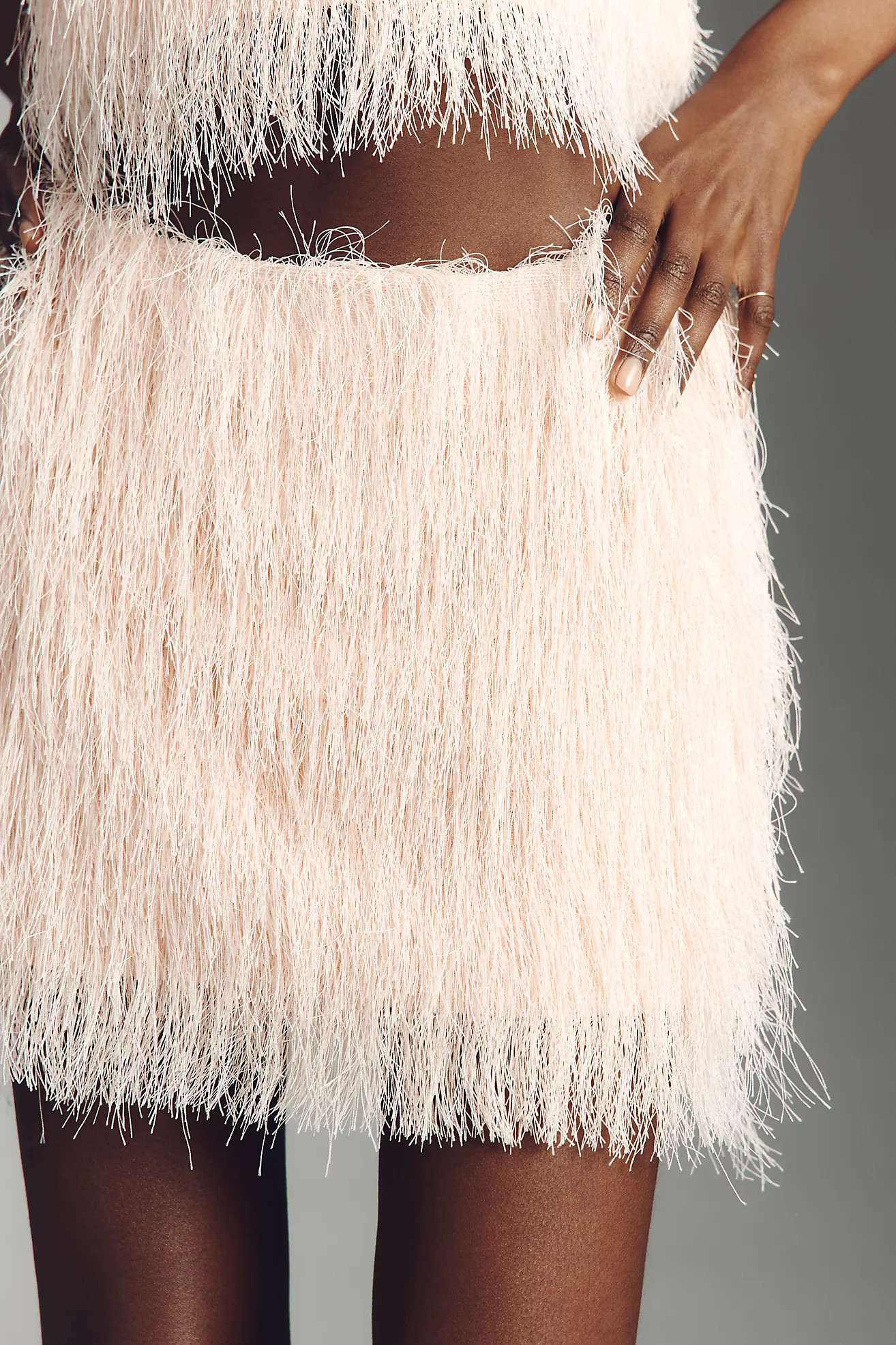 Maeve Fringe Mini Skirt | Anthropologie (US)