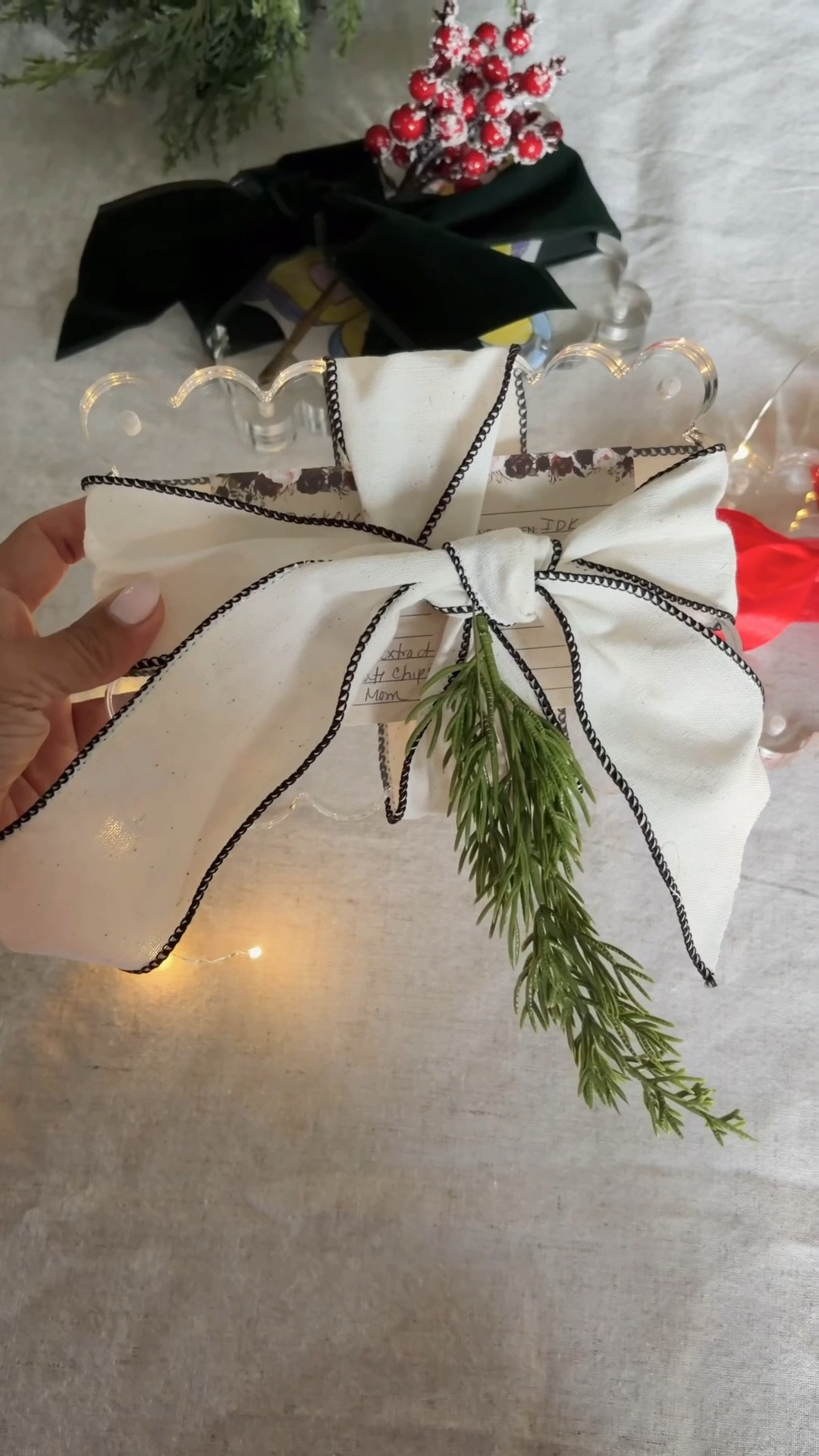 No one judge my bow making skills

I saw this idea floating around the internet and decided to add to it a bit 🎁✨

Instead of just putting these little sentimental gifts in a card, I framed each one in an acrylic frame:

Three simple, thoughtful gifts that feel so much more special when they’re framed.

I linked the acrylic frames and ribbon if you want to recreate these for Christmas!

Save this idea for your holiday gift list! 🎄

#LTKHome #LTKSeasonal