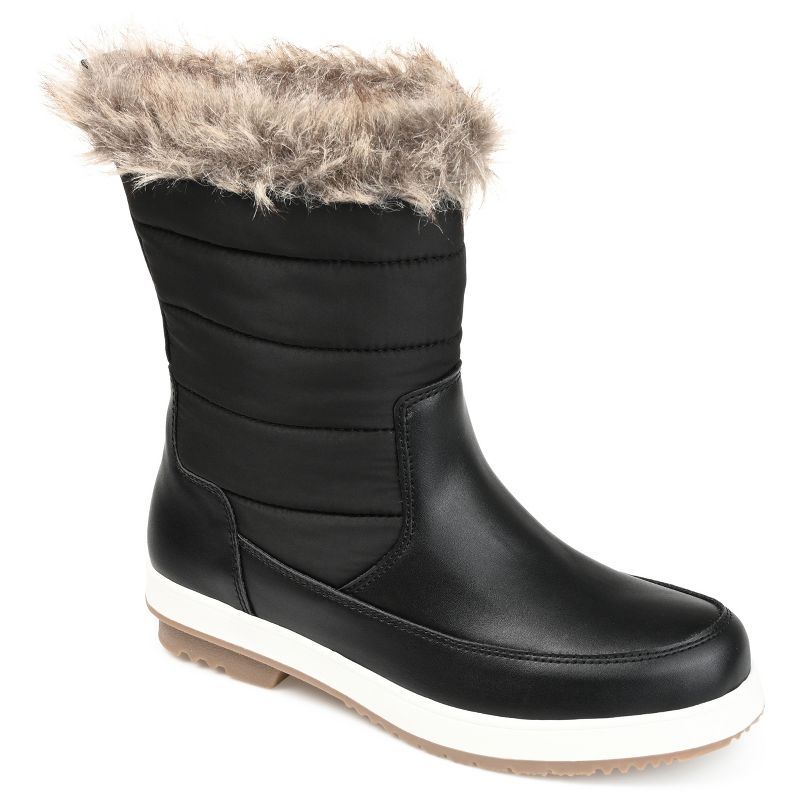 Journee Collection Womens Marie Tru Comfort Foam Block Heel Winter Boots | Target