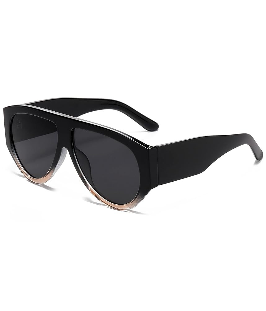 Oversized Aviator Sunglasses for Women Men Classic Big Frame Sun Glasses | Amazon (US)