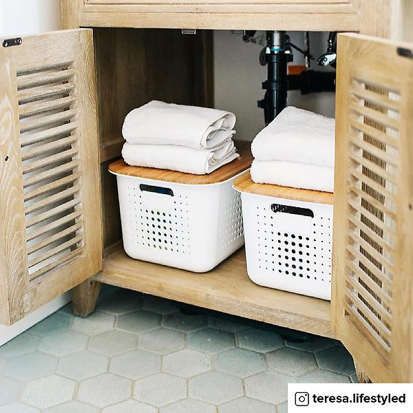 Nordic Storage Baskets with Handles | The Container Store