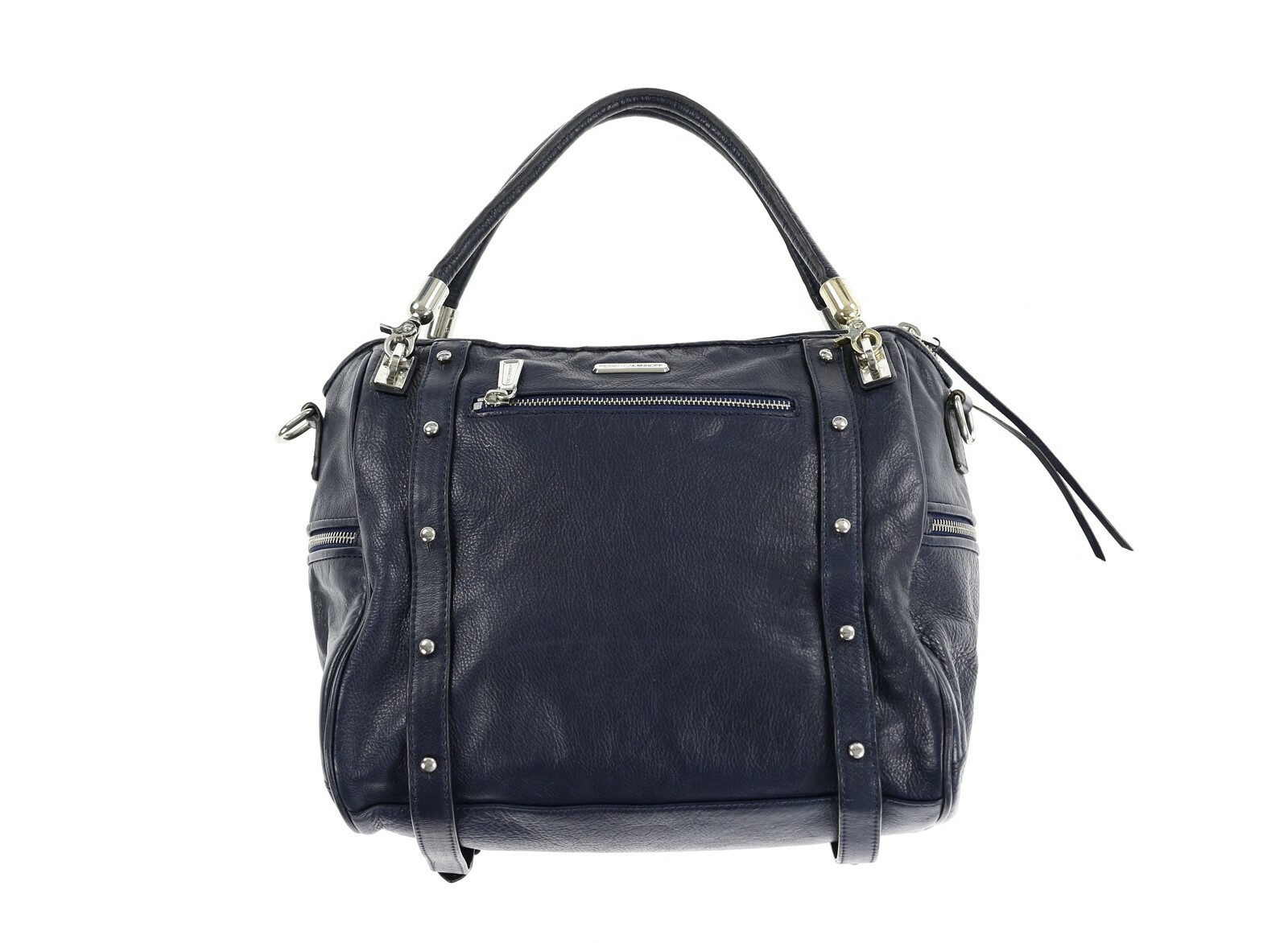 Rebecca Minkoff Cupid Leather Strap Navy blue Satchel $425 | eBay AU