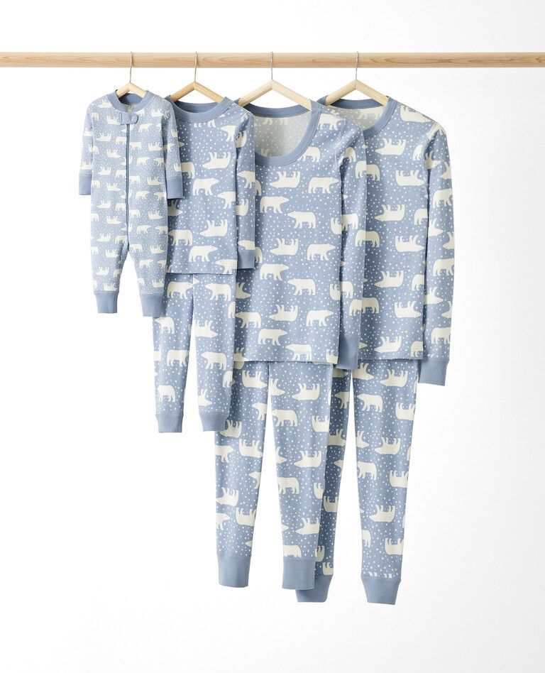 Snowy Polar Bear Matching Family Pajamas | Hanna Andersson