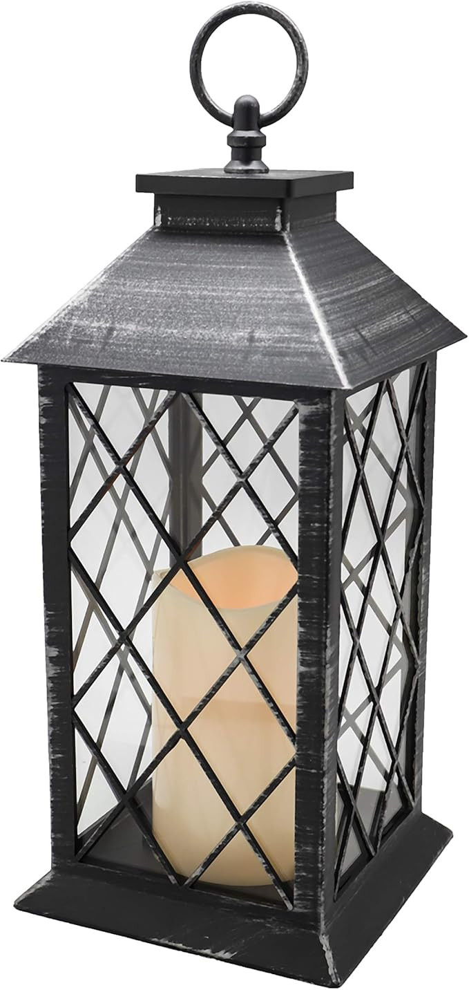 YAKii Decorative Candle Lantern with LED Flameless Candle and Timer, Plastic LED Candle & Holder,... | Amazon (CA)