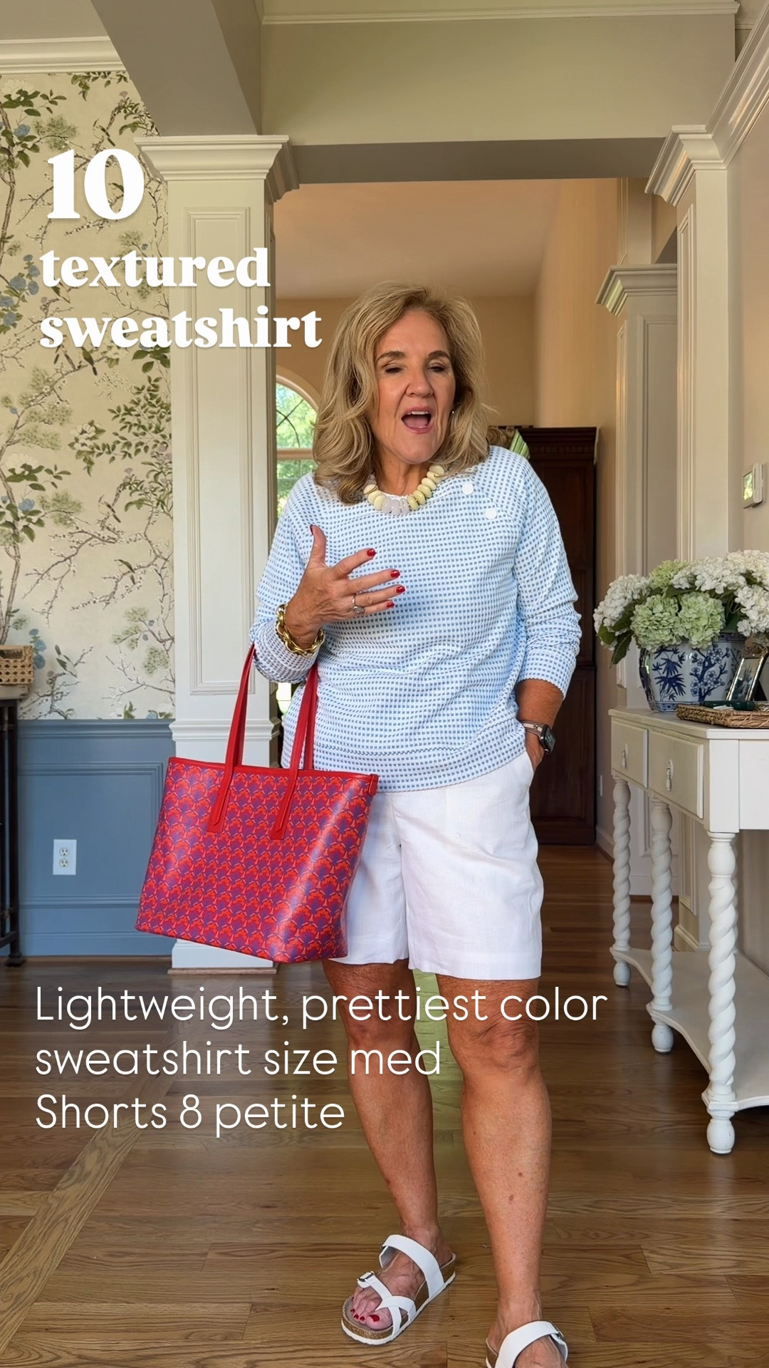 Top seller for June! 
Sweatshirt medium 
Shorts 8 petite 

White linen shorts, summer outfit, casual summer outfit

#LTKSaleAlert #LTKOver40 #LTKootd