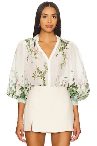 Alice + Olivia Charis Blouse in Ivy Romance from Revolve.com | Revolve Clothing (Global)