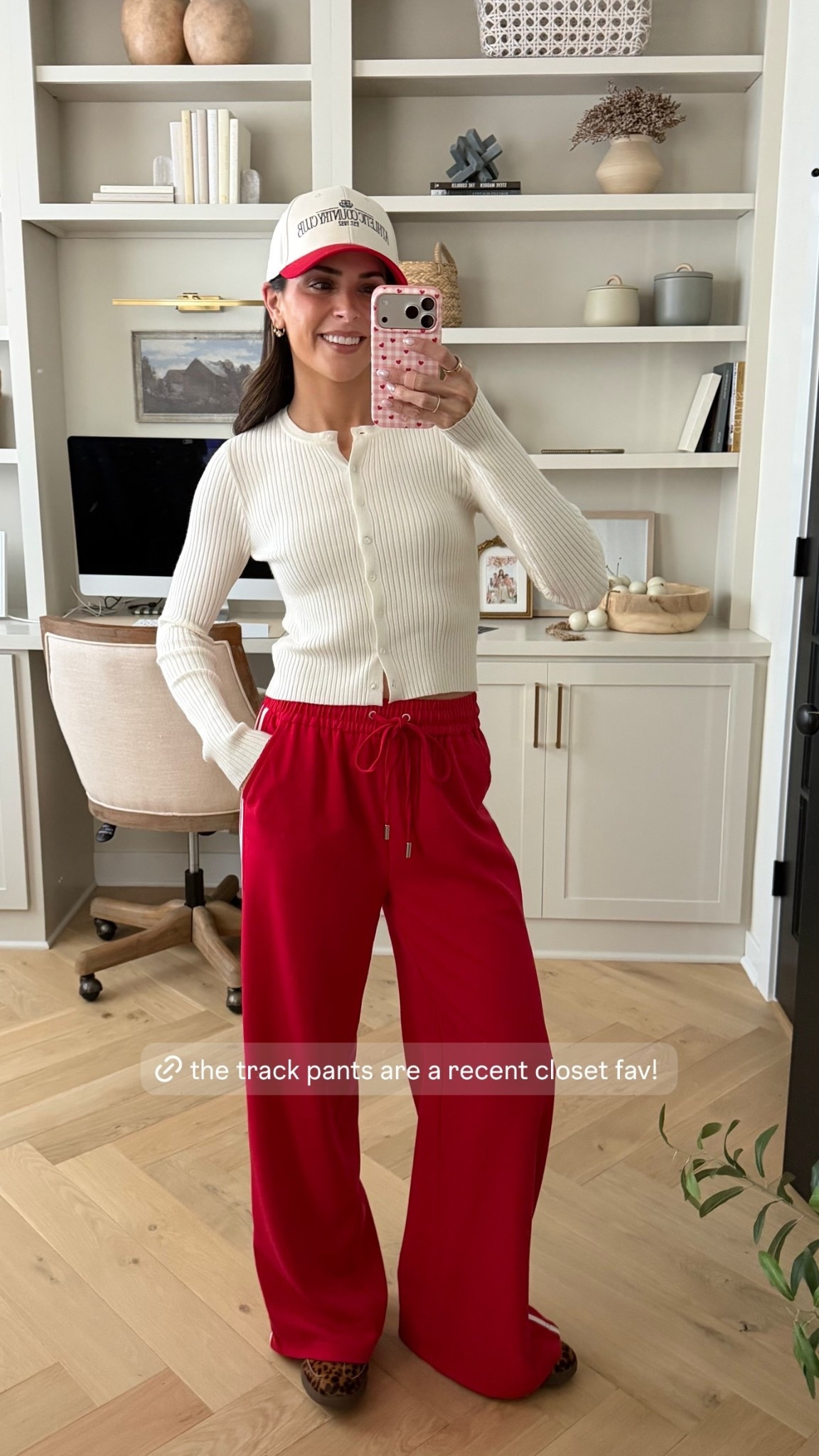 Wearing my true size S in both the cardigan and track pants! I’m 5’7” for reference 

#LTKTall #LTKValentine #LTKActive