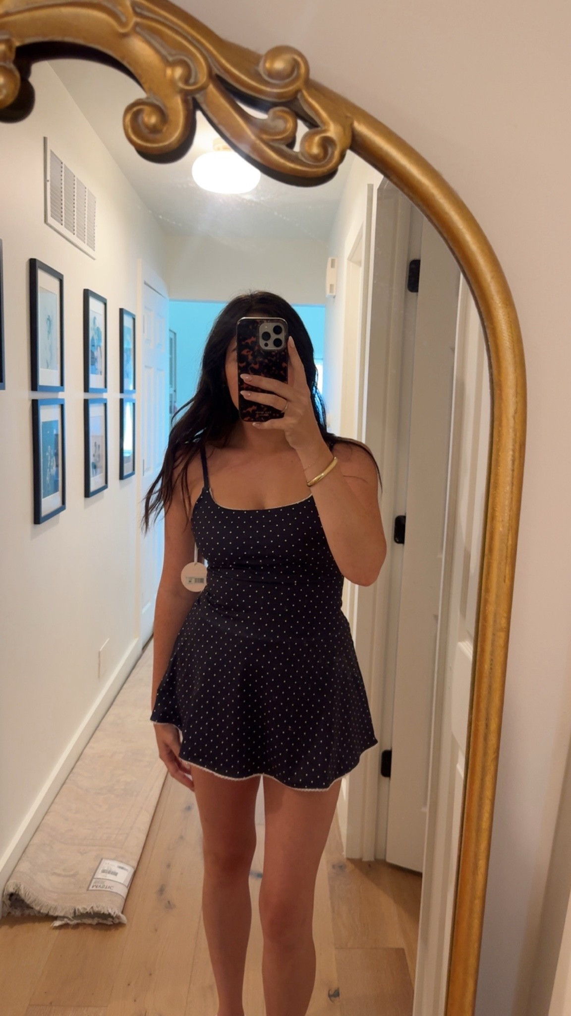 Just got in this drop waist navy polka dot mini active dress today and I love it!!!

#LTKgrwm #LTKootd #LTKmomlife