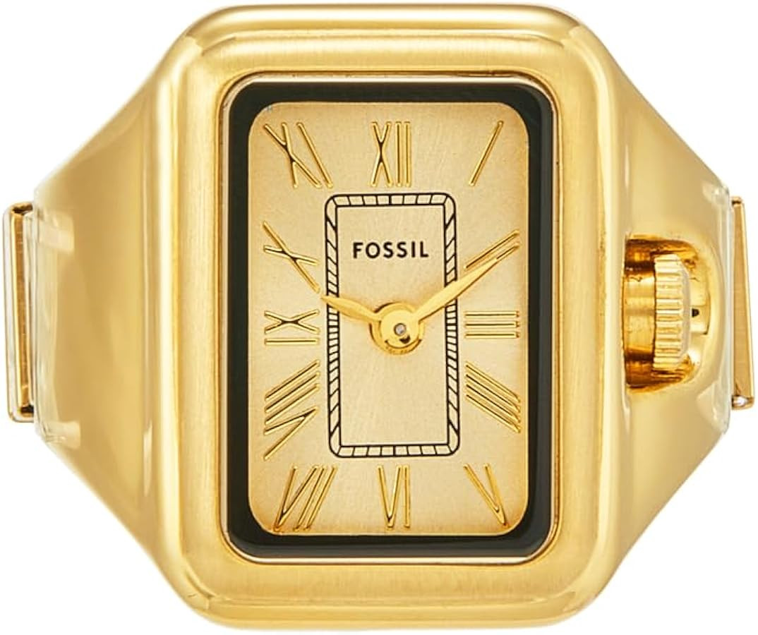 Fossil Women's Quartz Stainless Steel Two-Hand Watch Ring | Amazon (US)