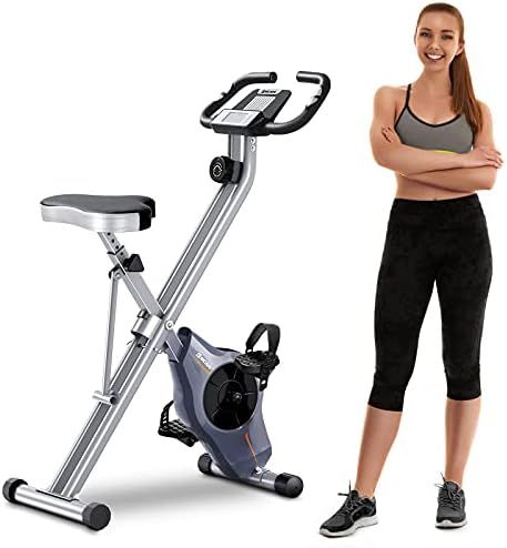 BCAN Folding Exercise Bike-Stationary Bike Foldable with Magnetic Resistance,Pulse Monitor and Co... | Amazon (US)