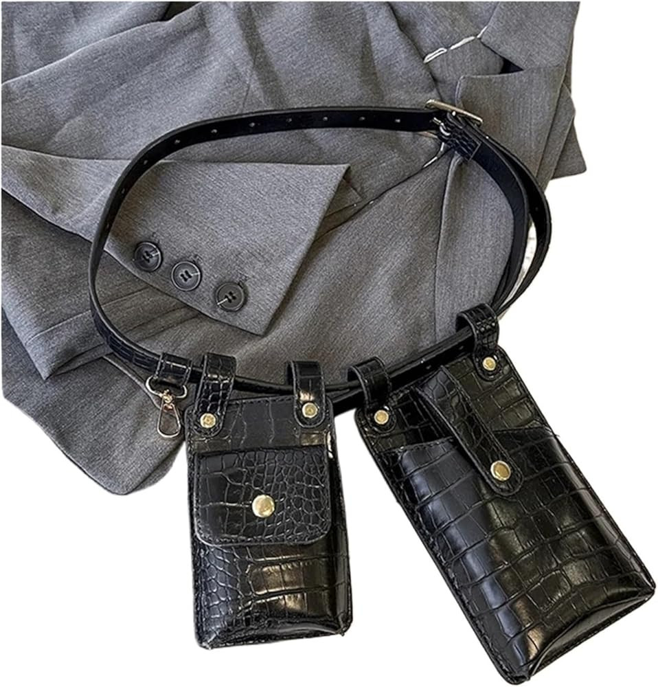 Medieval Belt Pouch Set 2PCS Woman Waist Bag Leather Crossbody Chest Bags For Female Fanny Packs ... | Amazon (UK)