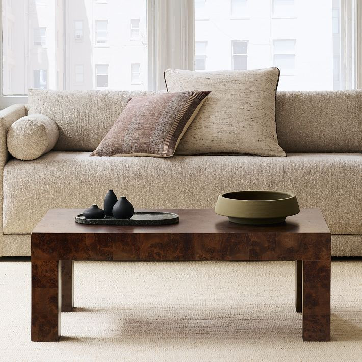 Parsons Burl Coffee Table (44") | West Elm (US)