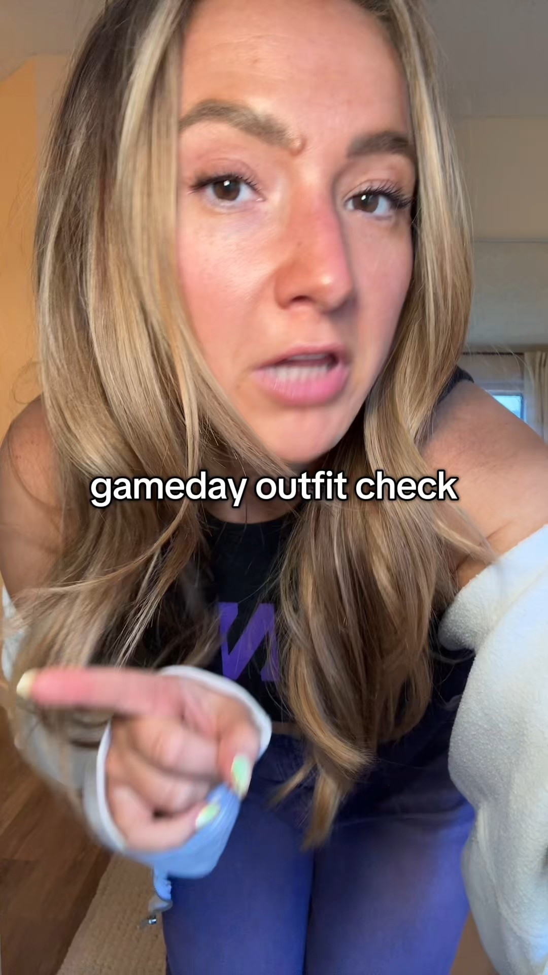 Northwestern gameday outfit check 💜 beat usc!!!