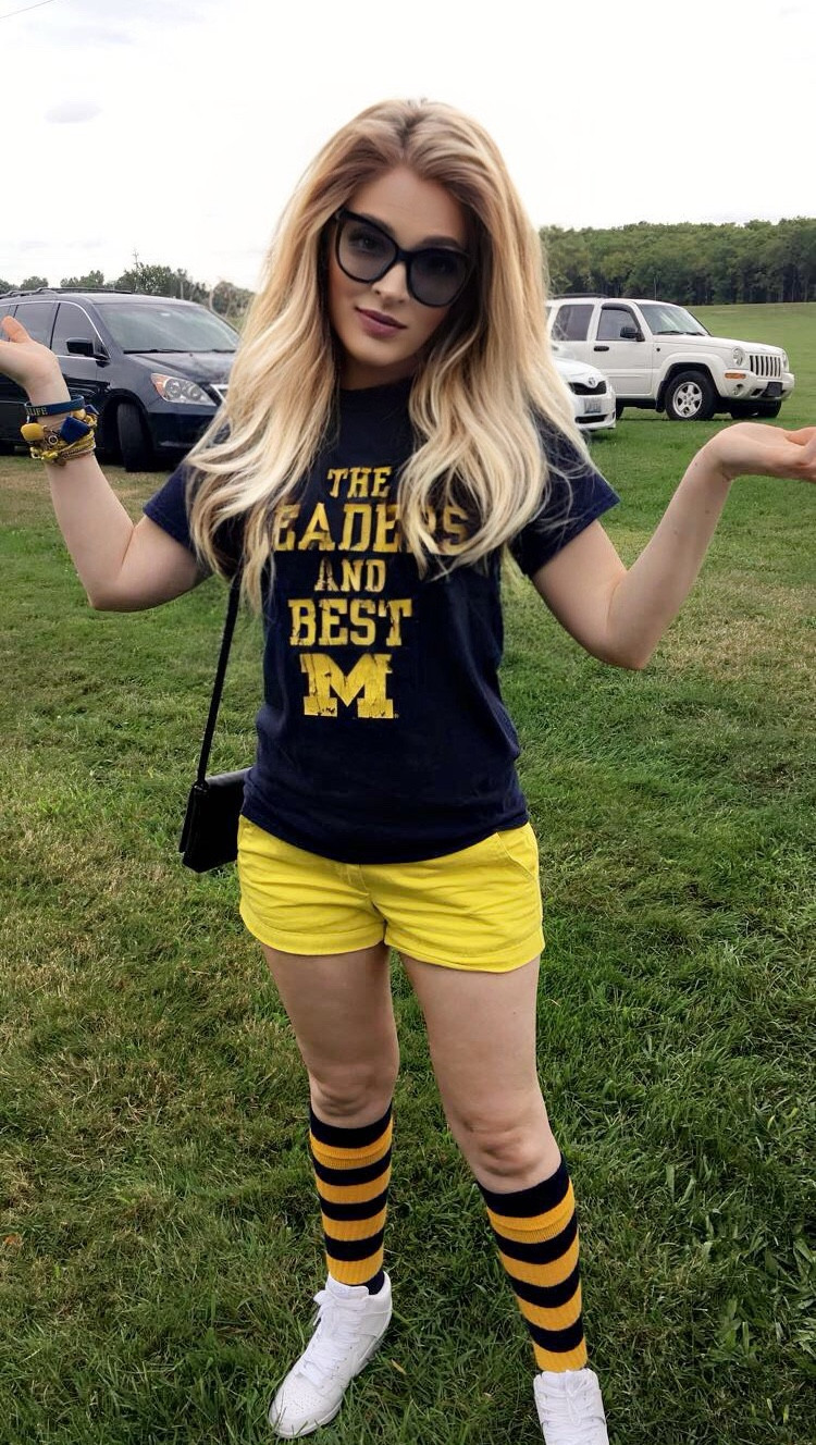 Game day fit because we may not win, but at least we look good. 🎯 Pair your team colors with a chic jacket to hide the shame tears (or cold winds). Add comfy sneakers for the long walk of defeat—or victory, we’re manifesting here. Either way, we’re dressing for our success, not theirs. 💛💙🏈

#LTKTravel #LTKStyleTip