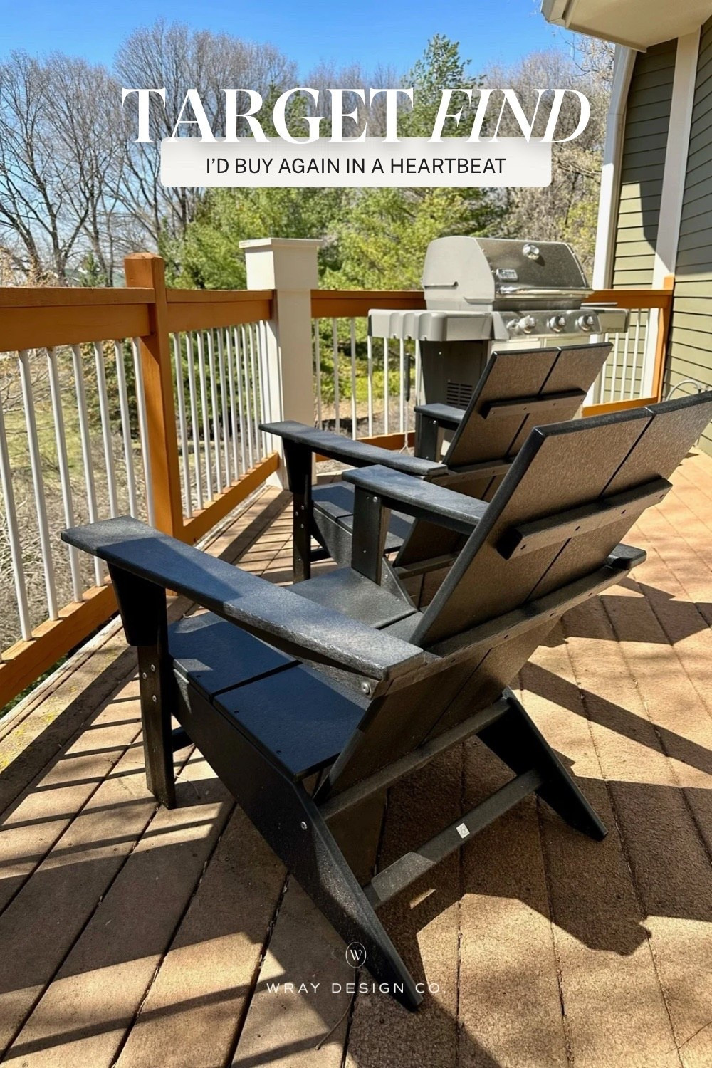 Finally! Outdoor furniture that doesn’t require maintenance. I’ve owned these Adirondack chairs from Polywood for over five years and they still look (and work) as if they are brand new. Snag them at @Target! I have the black but I linked several different colors.

#LTKHome #LTKSeasonal