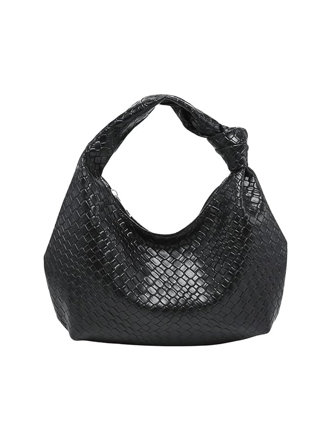 GORGLITTER Women's Woven Leather Hobo Purse Twist Knot Lunch Tote Bags Small Handbag 2025 | Amazon (US)