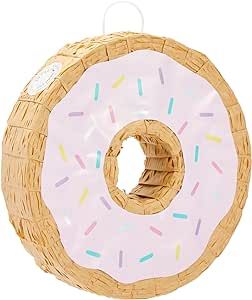 BLUE PANDA Pink Donut Pinata for Two Sweet Birthday Party Supplies, Donut Baby Shower Decorations... | Amazon (US)