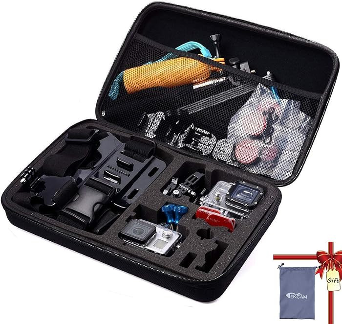 Large Camera Carrying Case Compatible with Gopro Hero 13 12 11 10 9 8 7/AKASO EK7000 Brave 4 Brav... | Amazon (US)