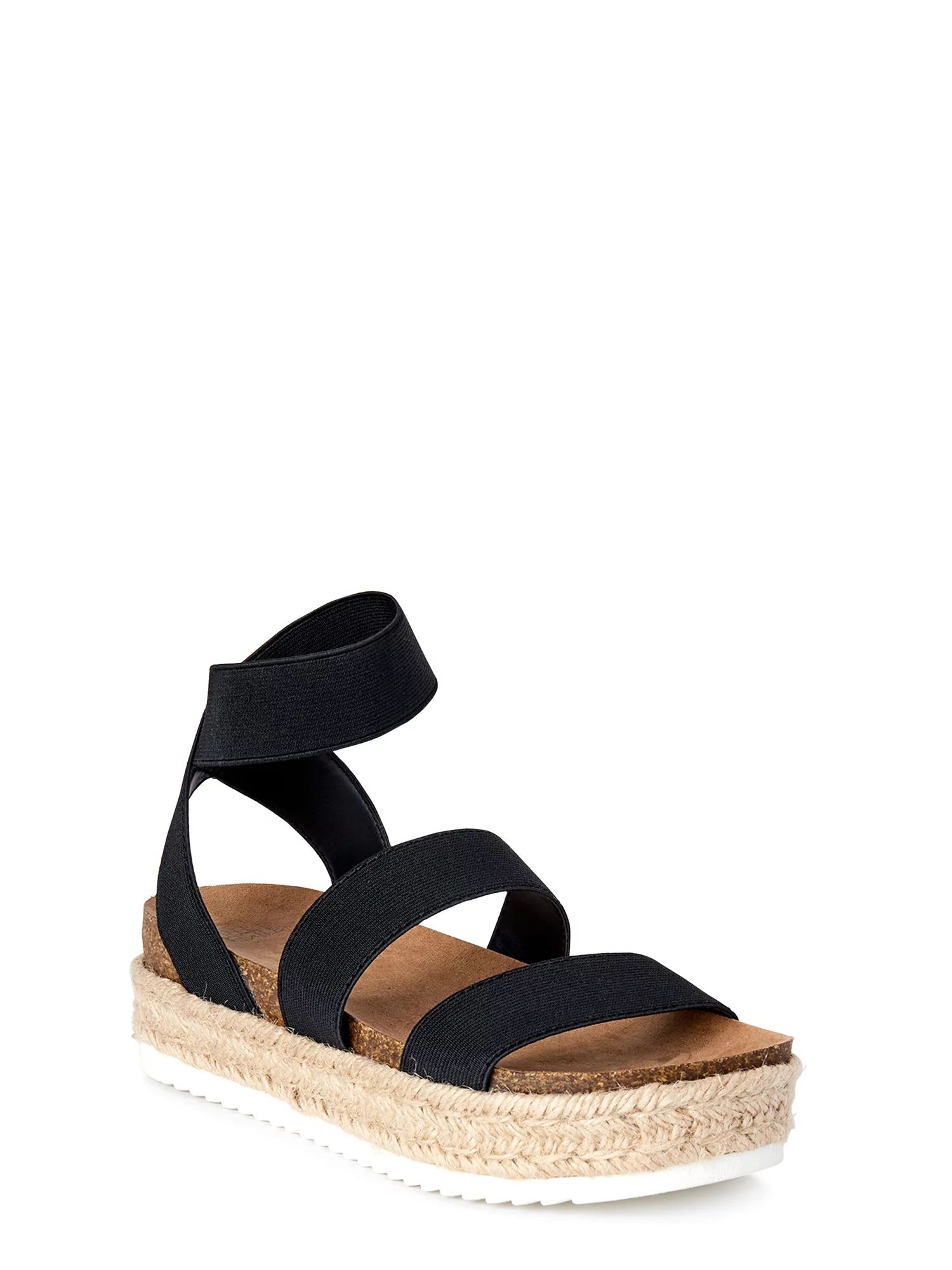 Time and Tru Women’s Flatform Sandals, Wide Width Available | Walmart (US)