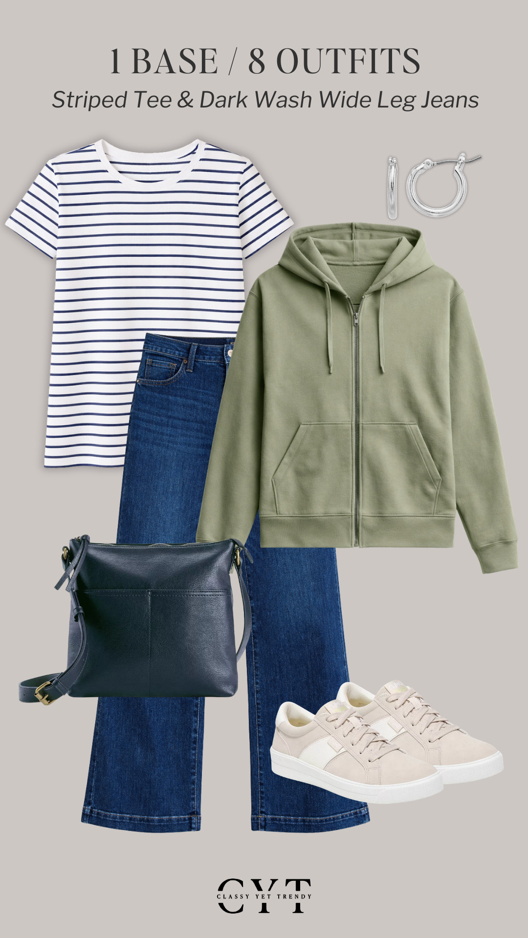 1 Base, 8 Outfits for Spring - all at @Kohls  🌸 8 ways to wear two classic and timeless wardrobe staples: a striped tee and dark wash wide leg jeans ✔️ Mix and match layers, shoes and accessories to create different looks.  #kohlspartner #kohlsfinds #ad 

Shirt, tee, top, cardigan, blazer, jacket, jeans, loafers, ballet flats, mary jane shoes, sneakers

#springjacket #springstyle 

 