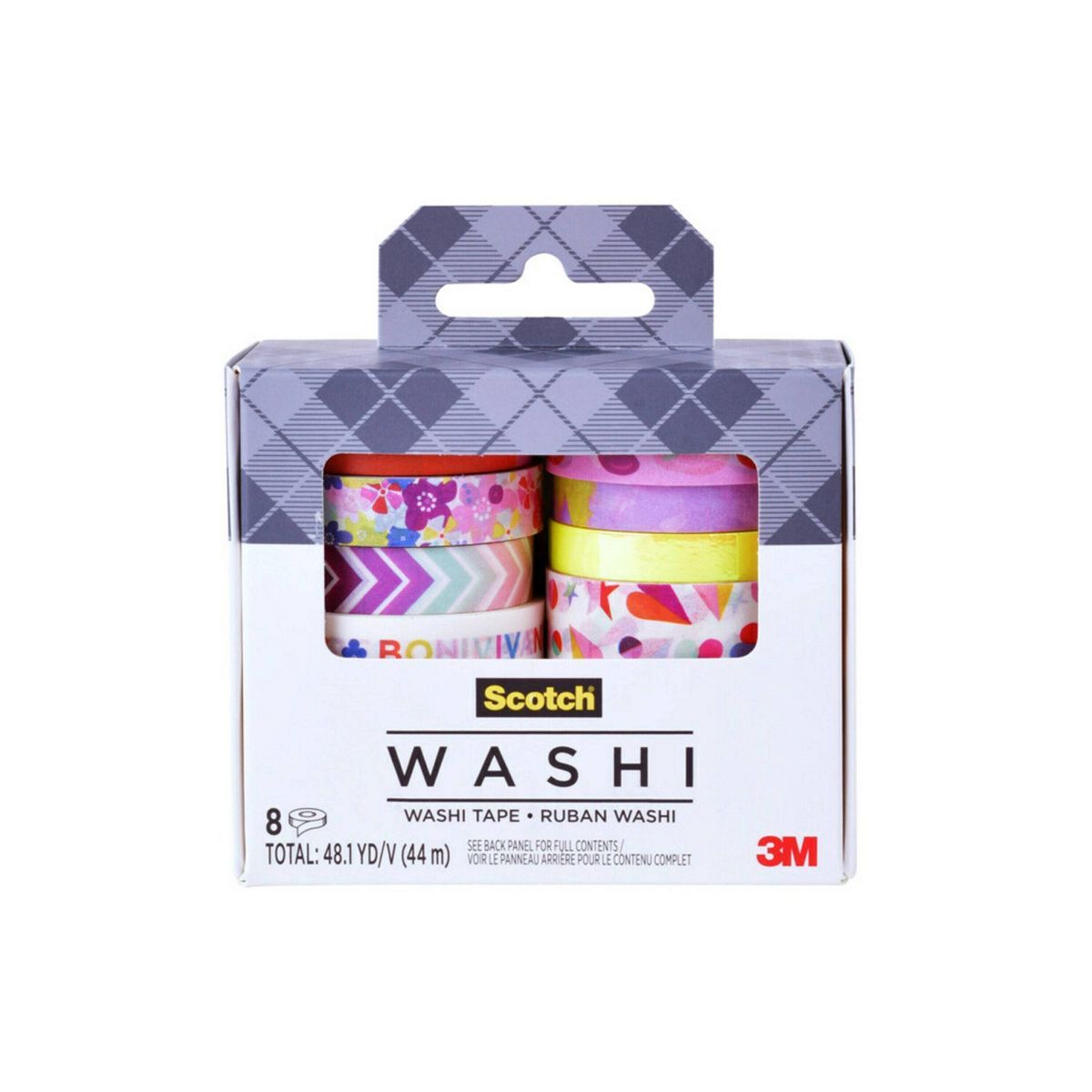 Scotch 8pk Expressions Washi Tape Geometric Madness | Target