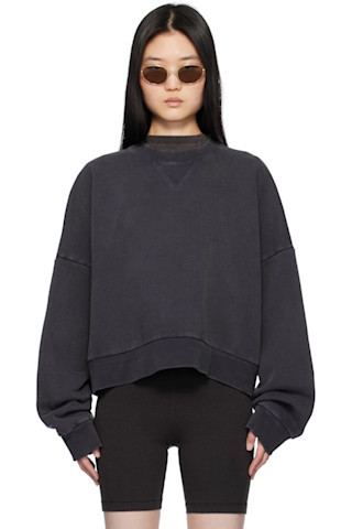 Entire Studios - Navy Box Crew Sweatshirt | SSENSE