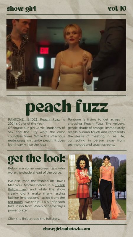 Peach Fuzz is Pantone’s Color of the Year • these onscreen characters are already fans • get the look! 

#LTKparties #LTKHoliday #LTKstyletip