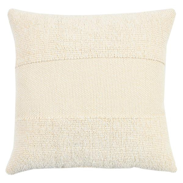 Crosby St. Beige Two-Toned Woven Throw Pillow, 18" | At Home