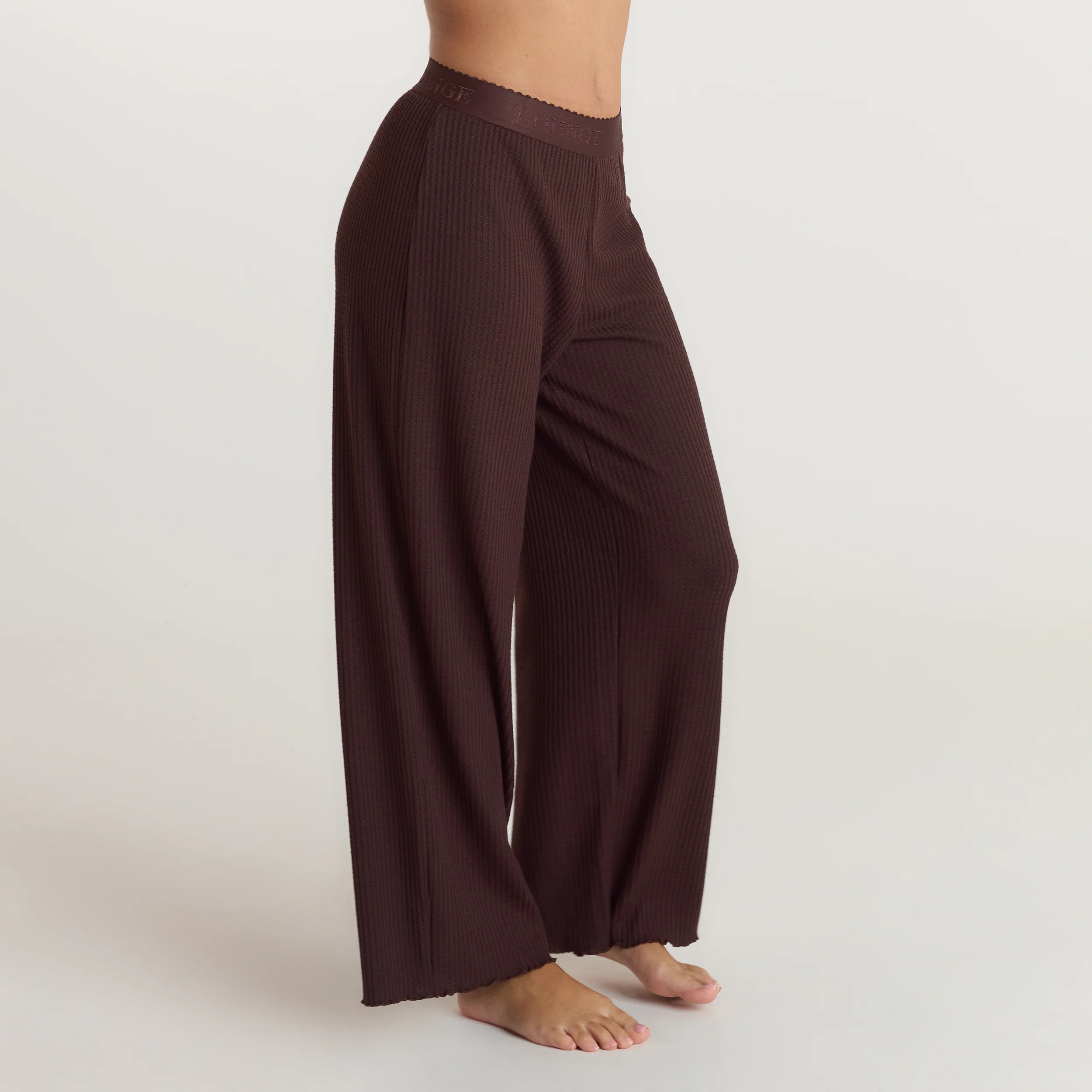 Soft Waffle Pajama Bottoms - Dark Chocolate | Lounge (US)