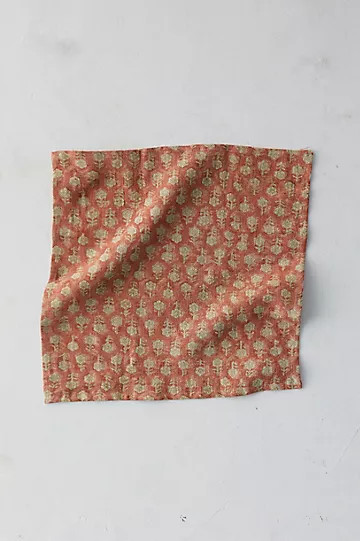 Tulsi Floral Linen Napkin | Anthropologie (US)