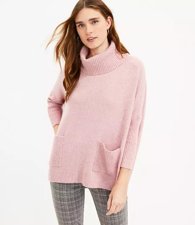 Pocket Poncho Sweater | LOFT