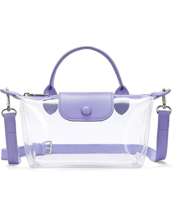 BOSTANTEN Clear Bag for Stadium Approved Small Crossbody Purse Handbags for Concerts Sports Event... | Amazon (US)
