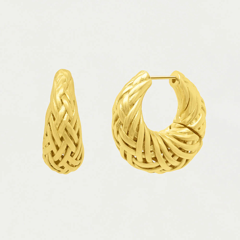 Braided Hinge Hoop Earrings | Dean Davidson