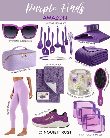 This collection of purple finds includes things you need at home, cool stuff for travel, and fun colors for the gym.
#amazonfavorites #activewear #homerefresh #makeuporganizer

#LTKstyletip #LTKshoecrush #LTKhome