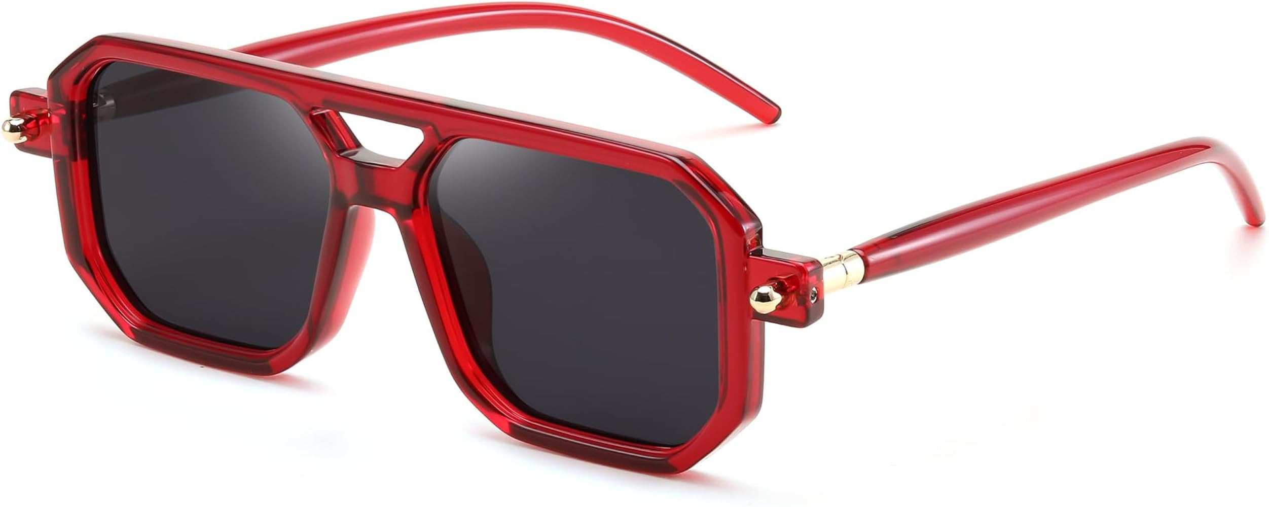 FEISEDY Vintage Square 70s Flat Aviator Sunglasses Women Men Classic Retro Stylish Frame UV400 Su... | Amazon (US)