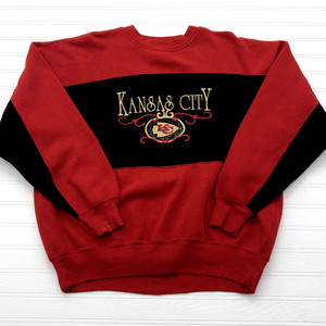 Vintage Crable Sportswear Kansas City Chiefs Red Sweatshirt Adult Size L  | eBay | eBay US