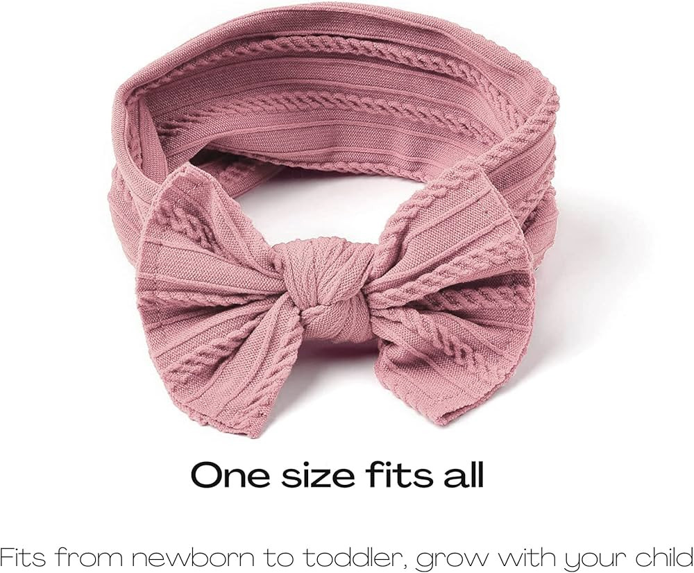 Prohouse 12 Pack Baby Nylon Headbands Hairbands Hair Bow Elastics Handmade Hair Accessories for B... | Amazon (US)