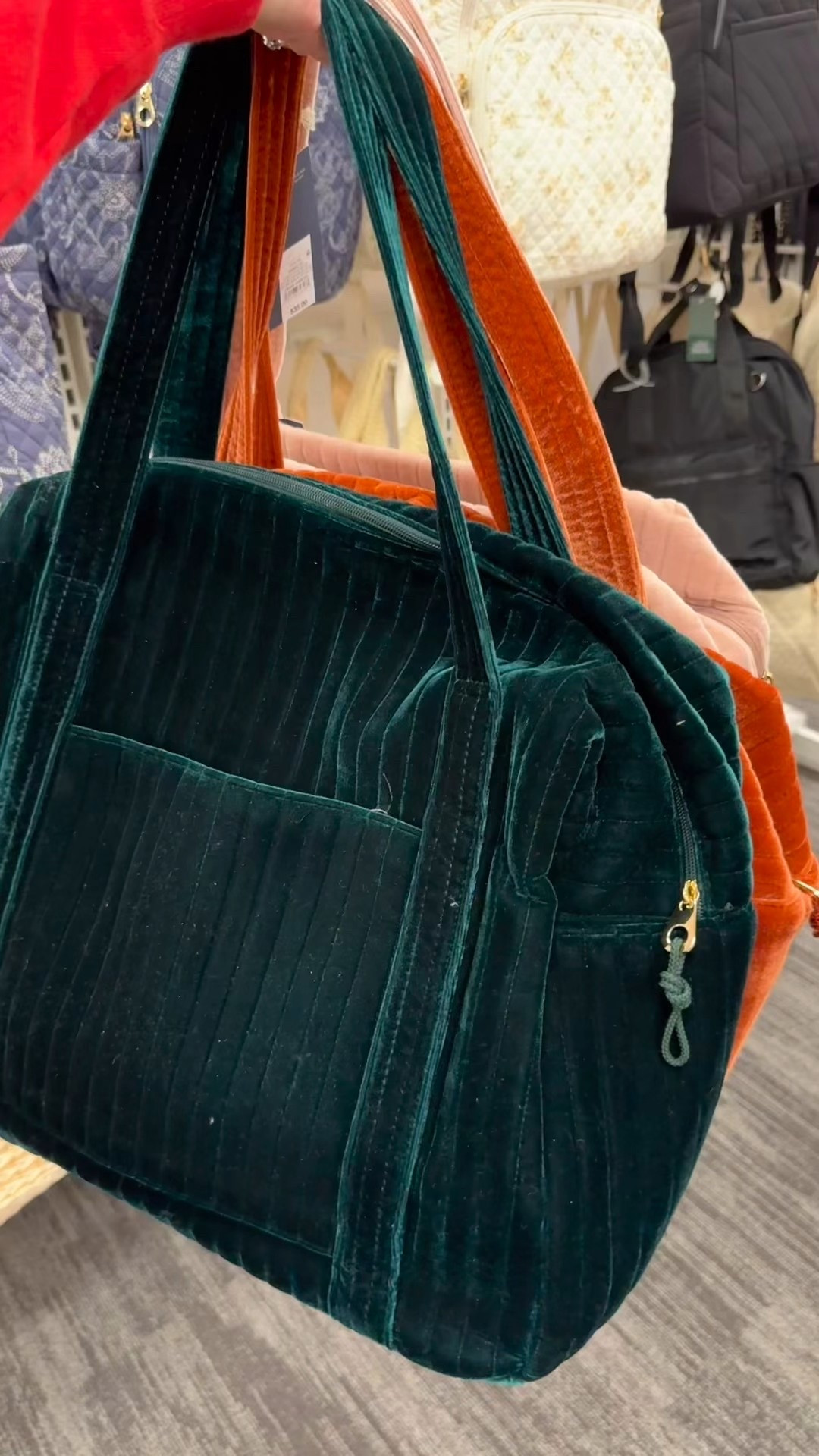 A velvet, packable weekender tote in rich colors—trendy, soft, and ready for every holiday plan! 

#LTKGiftGuide #LTKSaleAlert #LTKSeasonal