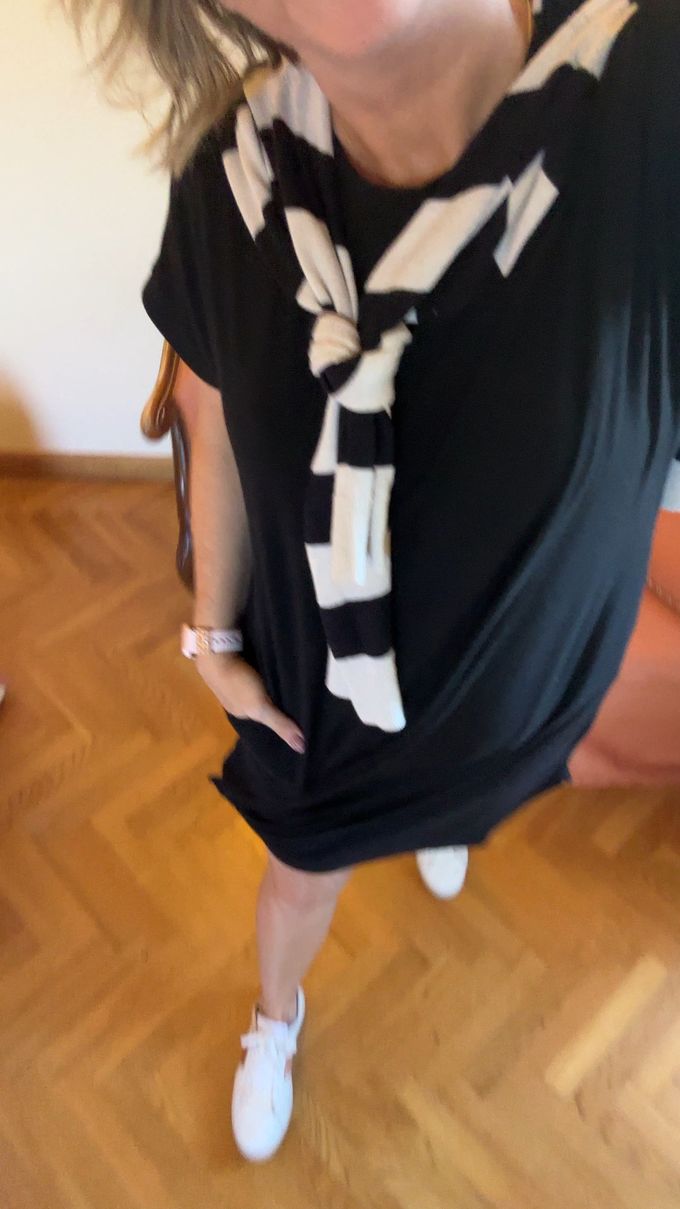 Easiest dress…but I hemmed it and then tied it for this midlife travel outfit. Arch inserts are not needed but I brought them for when I wear thin socks. Great Fall outfit idea! Tts - I should’ve stayed with regular size. Sweater is black and cream (I have 3) #traveloutfit #falloutfit #vacationoutfit #archsupport

#LTKTravel #LTKShoeCrush #LTKOver40