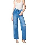 [BLANKNYC] Womens Five Pocket Wide Leg Jean with Rips at Knee, Fashionable & Stylish Pants | Amazon (US)
