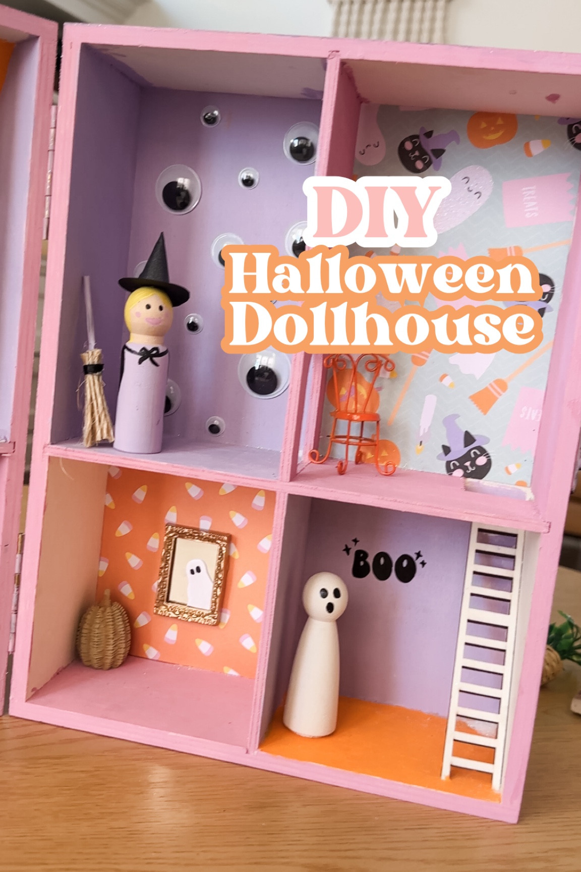 Found this adorable wooden Halloween dollhouse on major sale! Your kiddos will love painting and decorating this for spooky season!! 

Cardstock I used can be found in store at Michael’s!

#craftideas #diyhalloween 

#LTKHalloween