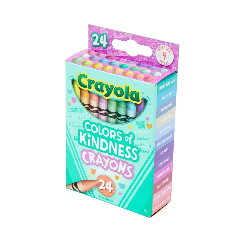 Crayola Colors of Kindness Crayons, 24 Ct, Cute Back to School Supplies for Kids, Classroom Suppl... | Walmart (US)