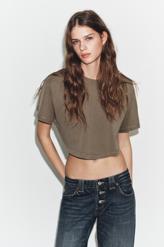 WASHED EFFECT CAPE TOP | Zara US