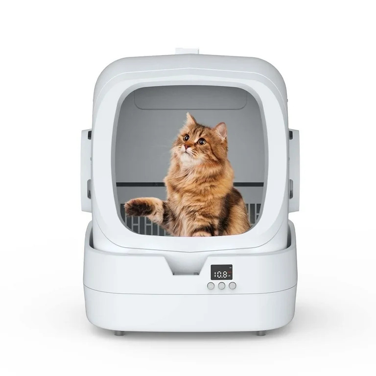 Automatic Cat Litter Box Self Cleaning - APP Control and Weight Monitoring - 86L Ultra-Quiet, Mul... | Walmart (US)