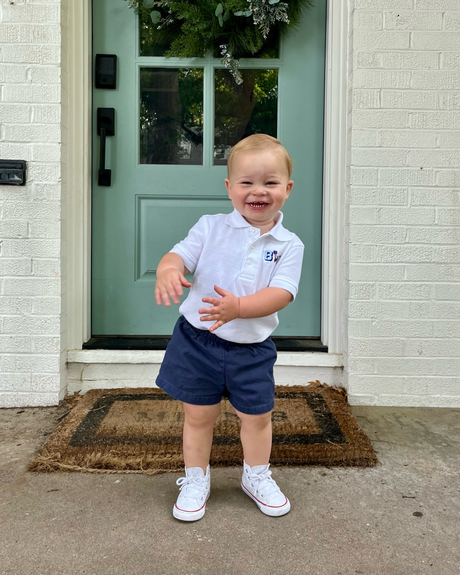 These shorts used to be khaki! They got stains all over the back that I was never able to get out despite trying multiple methods. Recently decided to try dying them dark and it worked like a charm! Super easy to do and they turned out perfect - gave these shorts new life! 

Note, we love these shorts but I do have them hemmed up - personal preference. Also linked the brand of shorts we love that come at the perfect length, no hemming required! 

Also, these polos from Amazon are so great! Fantastic quality, a bit of stretch to them, and no logo so you can have them monogrammed if desired. Currently on sale for under $7! 

#LTKkids #LTKstyletip #LTKbaby