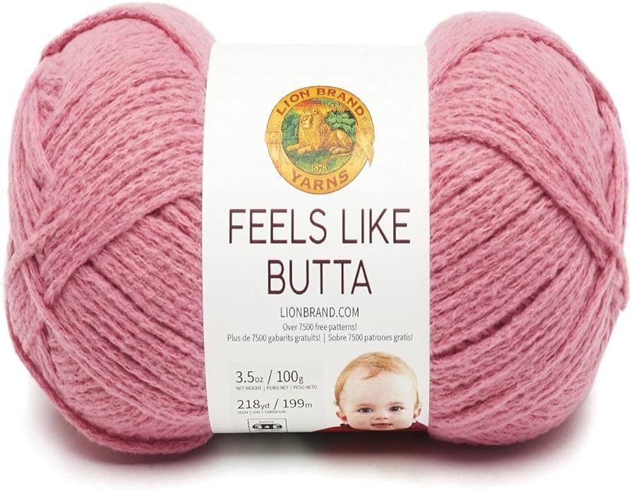 Amazon.com: (1 Skein) Lion Brand Yarn Feels Like Butta Yarn, Dusty Pink | Amazon (US)